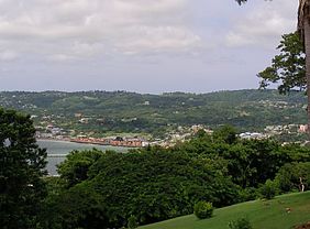 Foto: Blick vom Fort King George auf Scarborough - Tobago.