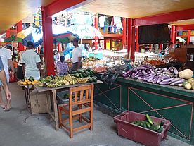 Foto vom Markt in Victoria - Mahé