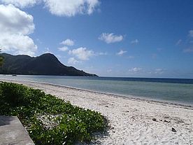 Foto: Blick auf die Grand Anse - Seychellen.