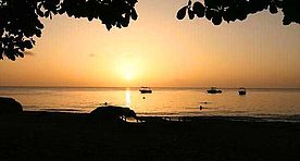 Foto: Sonnenuntergang auf der Karibik Insel Dominika