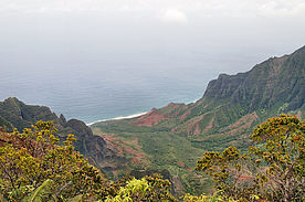 Fotos: Kalalau Lookout mit Blick auf die Küste von Kauai - Hawaii.