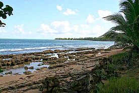 Fotos: Der Badestrand Anse de Clugny auf Guadeloupe.