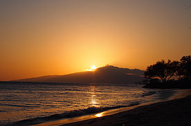 Foto: Sonnenuntergang bei Kihei auf Maui.