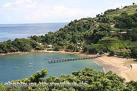 Foto: Bucht an der Karibik Küste von Tobago.