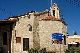Foto: Kirche am Aphroditen Heiligtum auf Zypern.