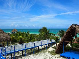 Foto: Steg am Strand Playa Pilar auf Cayo Guillermo - Kuba