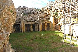 Die Steinzeit Ruine Ggantija auf Gozo