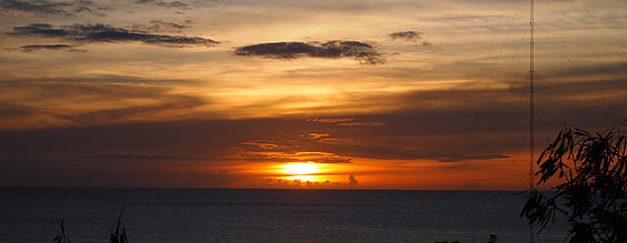 Foto: Sonnenuntergang am Grand Anse Beach auf der Karibik Insel Grenada
