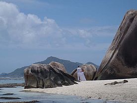 Foto: Fels am Anse d´Argent auf La Digue - Seychellen