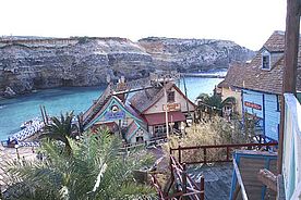 Impressionen: Häuser in Popeye Village auf Malta