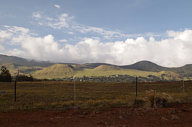 Foto: Kraterlandschaft an der Saddle Road auf Big Island.